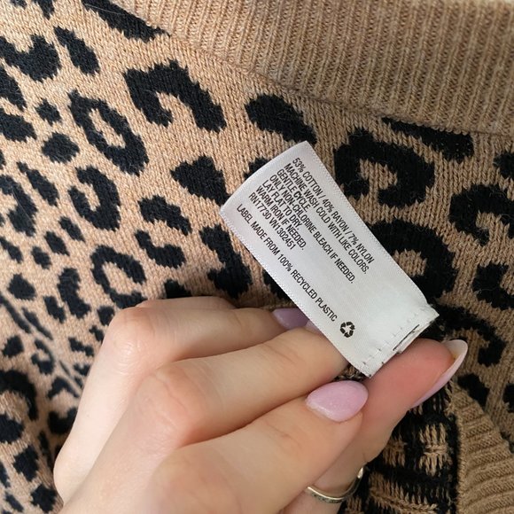 🔮 A NEW DAY XXL LEOPARD SWEATER CREWNECK PULLOVER - Picture 7 of 7